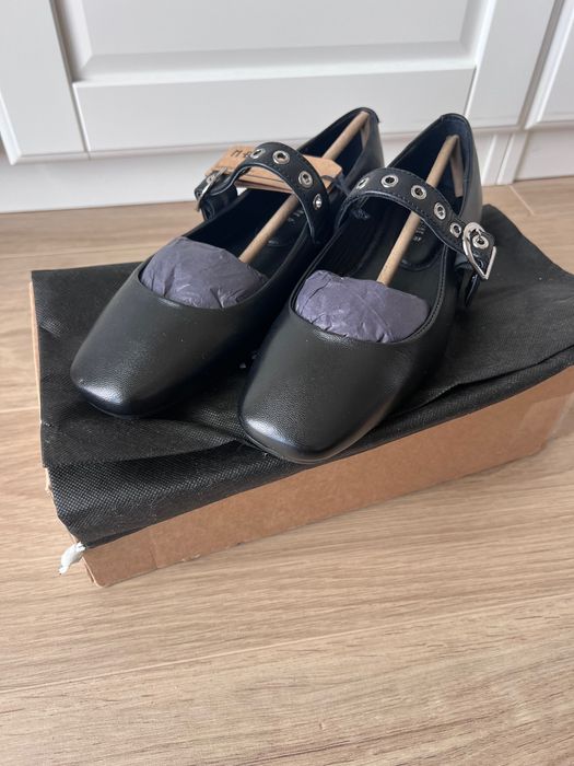 Baleriny mary jane medicine skóra