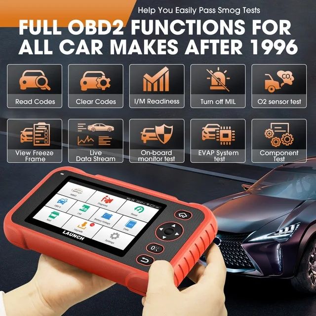 Máquina de diagnóstico Auto Android 2/16GB Launch CRP IMMO novo