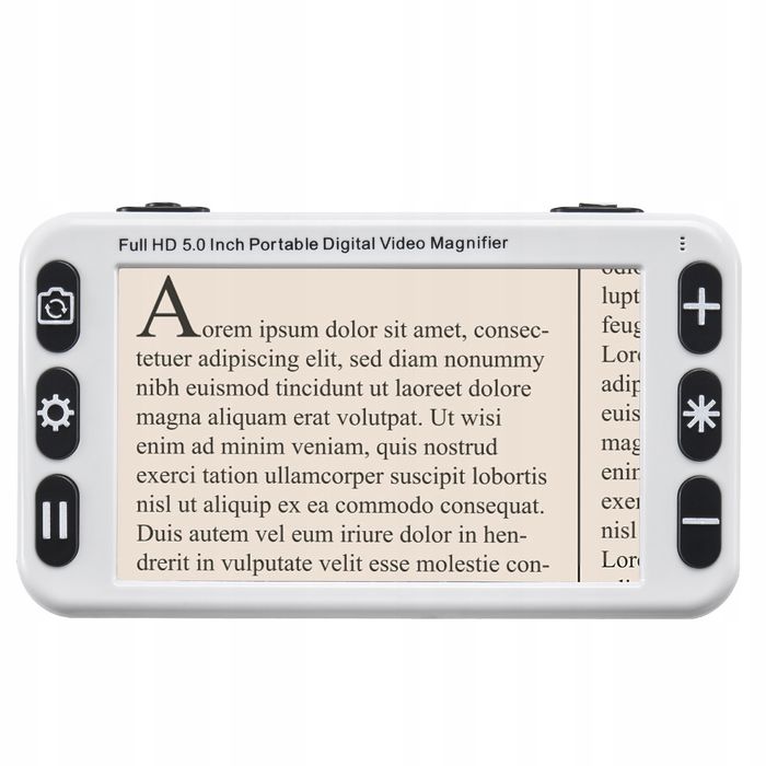 VEVOR przenośna lupa cyfrowa 5 cali HD 13MP 2X-48X av HDMI lekka I