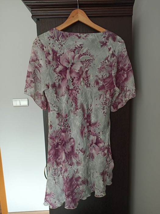 Tunika szaro - bordowa