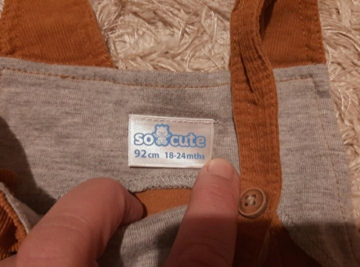 Spodnie chłopięce na szelkach ogrodniczki