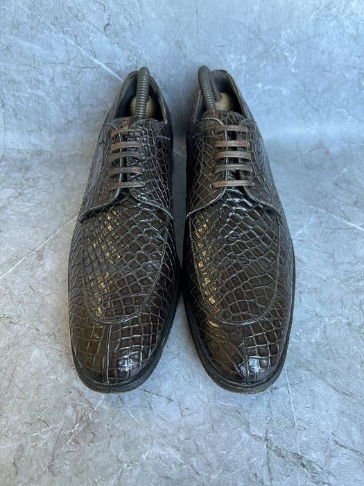 Dolce gabbana туфли мужские кожа крокодила 40