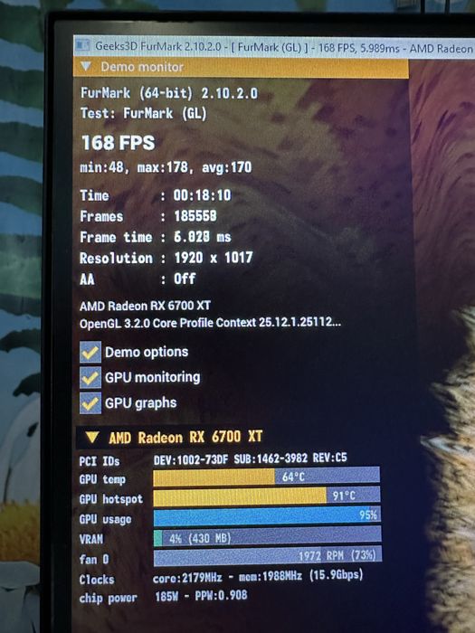 Відеокарта RX 6700XT 12 GB MSI