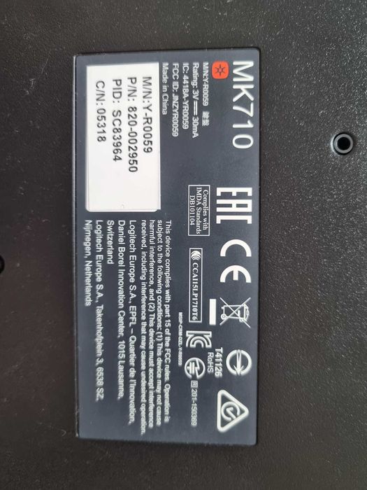 Keyboard/Teclado Wireless Logitech MK71064751806846083121