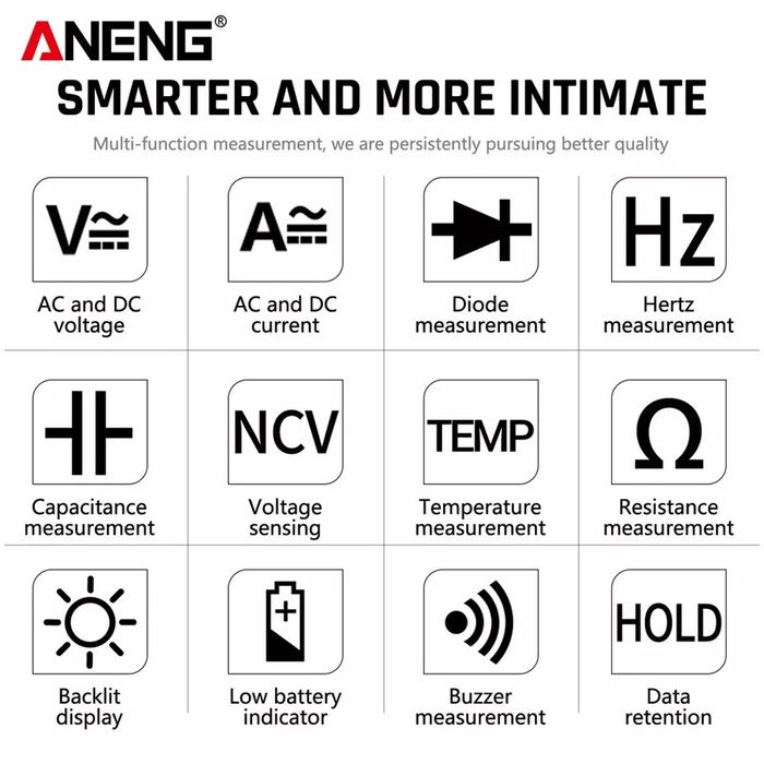 Multímetro Digital Profissional ANENG Q1