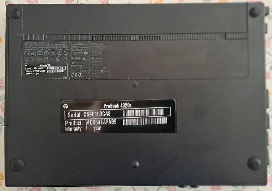 Portatil HP ProBook 4320s