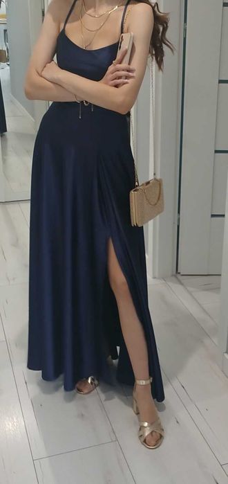 Sukienka Sevilla ,bal,studniówka ,sylwester "S granatowa