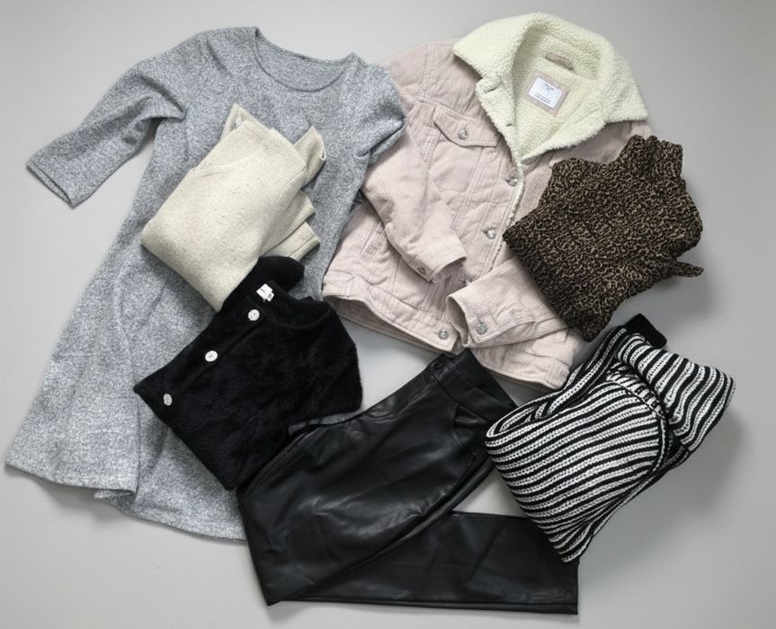 Лот речей!М Zara / Reserved / Bershka Шубка кардиган з кристалами