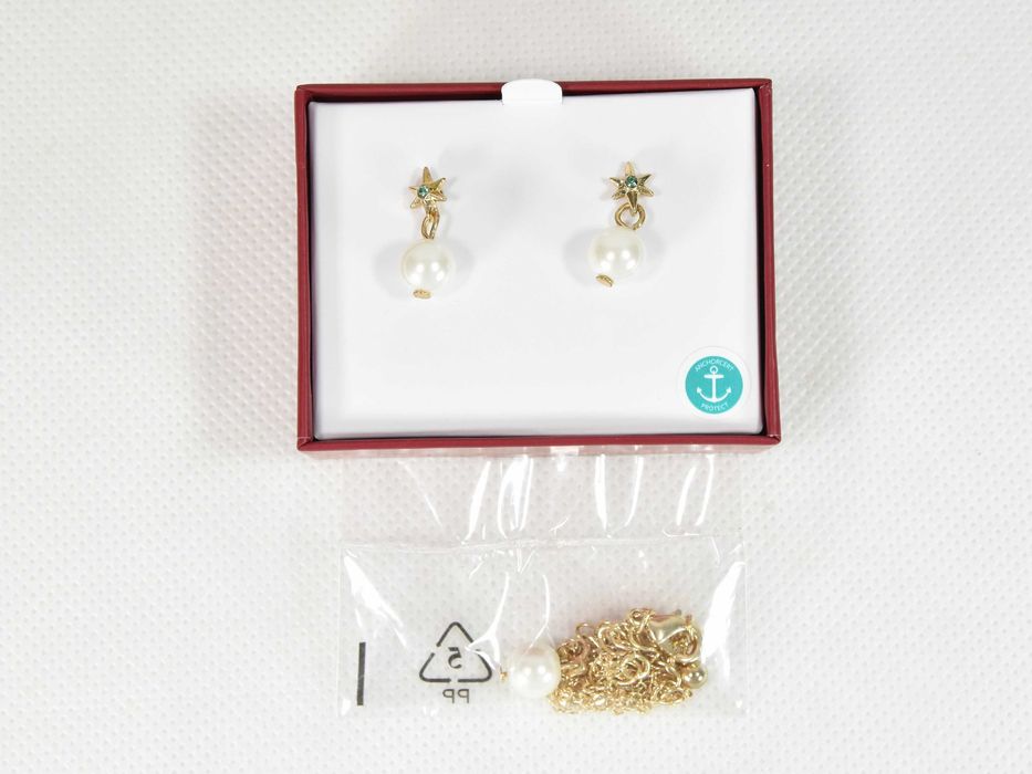 Zestaw biżuterii kolczyki i naszyjnik (NOWY)