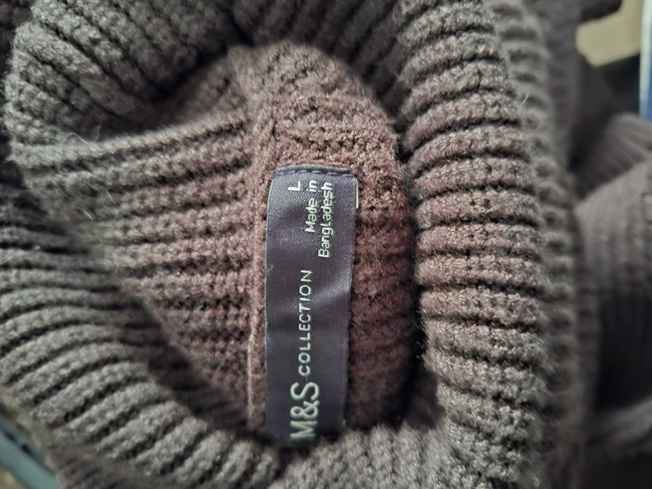 Golf czekoladowy damski