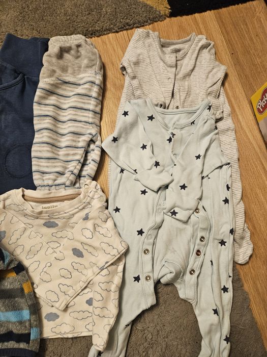 Zestaw paka paczka ciuszki niemowlęce dla chłopca 62