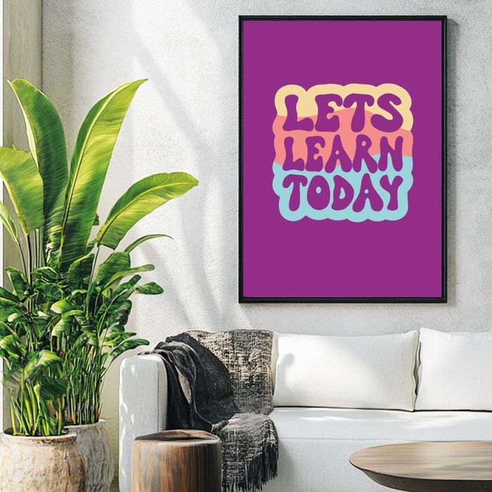 plakat abstrakcja, plakat typografia, plakat napisy na ścianę