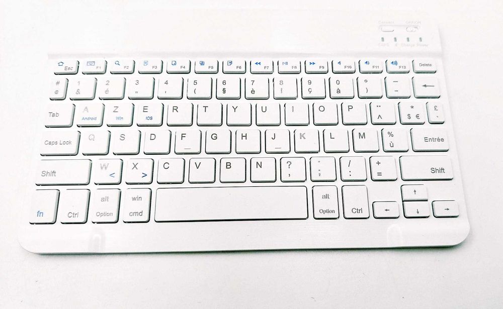 Etui z klawiaturą Bluetooth AZERTY iPad Air 11" 2024, różowe