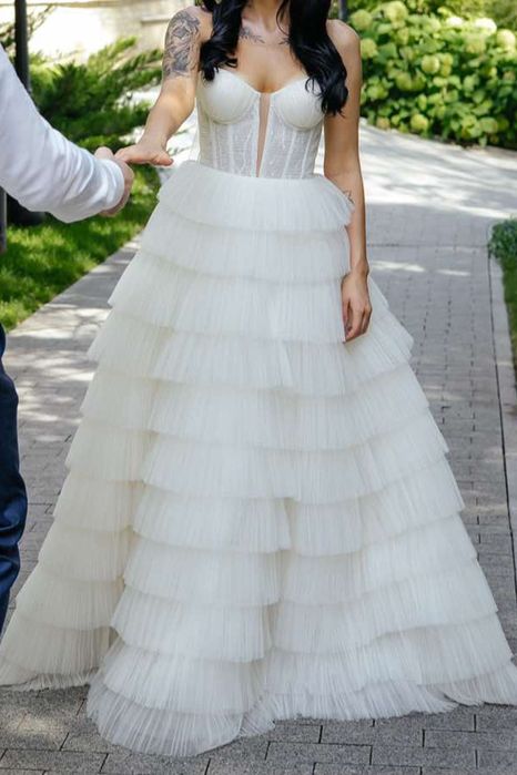 Шикарное свадебное платье. По цене договоримся!