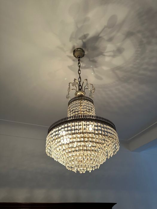 Candeeiro de cristal antigo