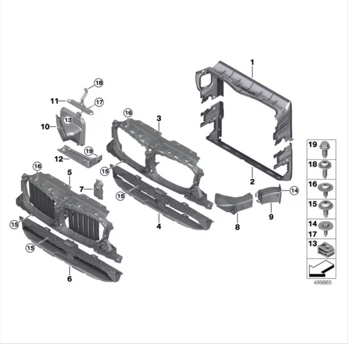Воздуховод канал охолодження тормозів х3 g01 х4 g02