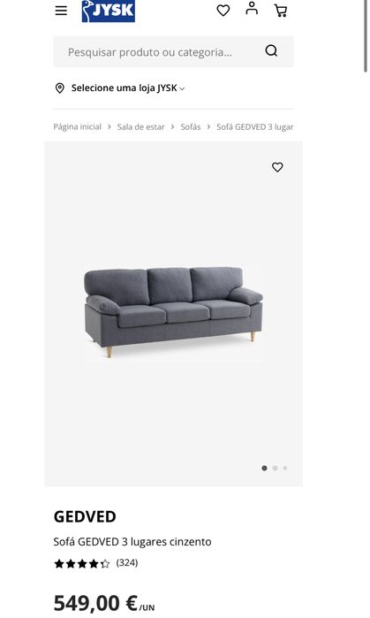 Sofá Jysk - Ótimo estado