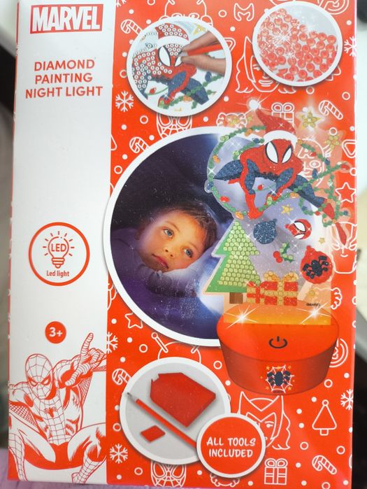 Ночник-аппликация с алмазной мозаикой Canenco Marvel Spider-Man