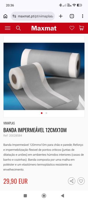 Banda de impermeabilização