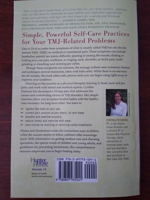 The TMJ Healing Plan, Cynthia Peterson