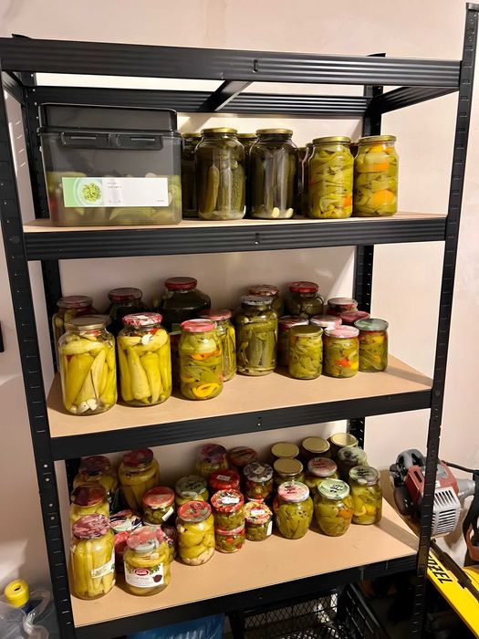 Стелаж металевий 180×90×40, 90×60×30 | чорний, оцинкований