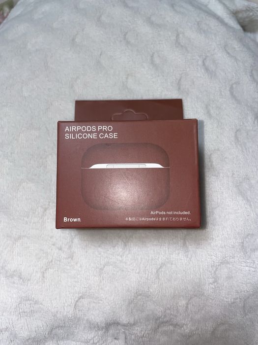 Чохол Silicone Case для AirPods Pro у коричневому кольорі
