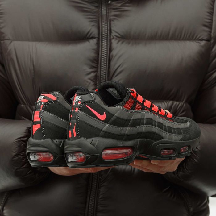 !SALE! Nike Air Max 95 Black Laser Crimson 40 41 42 43 44 45 найк аир макс