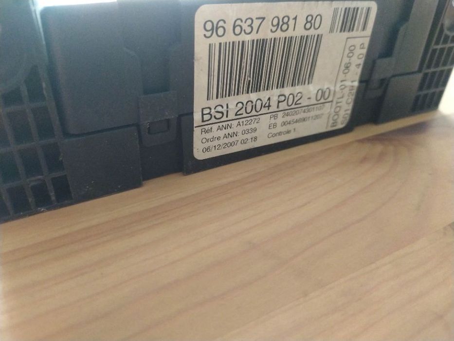 BSI Caixa fusiveis Peugeot 308 I 9663798180