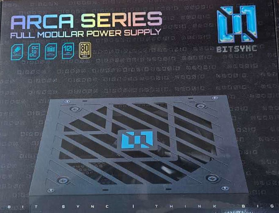 BitSync ARCA850G Zasilacz 850W, w pełni modułowy, 80+ Gold, ATX 3.1