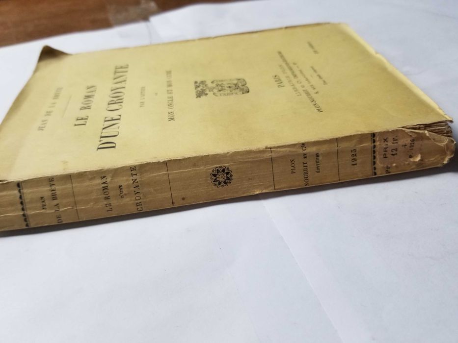 Livro Ref- esc - Jean De La Brète -  Le Roman D'Une Croyante