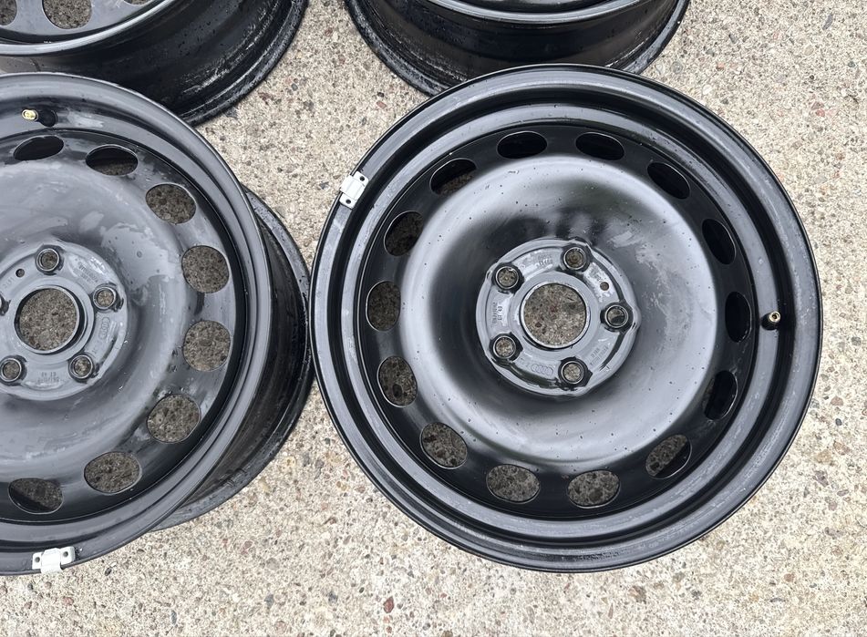 4x felgi stalowe 5x112 r16 et43 6,5J Stalówki Oryginał VAG Audi 16”
