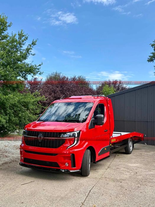 Renault MASTER LAWETA Pełny Lakier LUX Automat  Czerwony - Automat - Szybki Termin - Finansowanie dla nowych firm