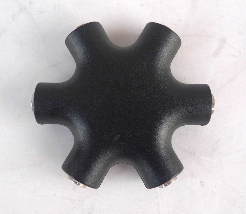 Rozdzielacz splitter audio 6x Jack stereo 3,5mm + kabel 2x Jack 1,2m