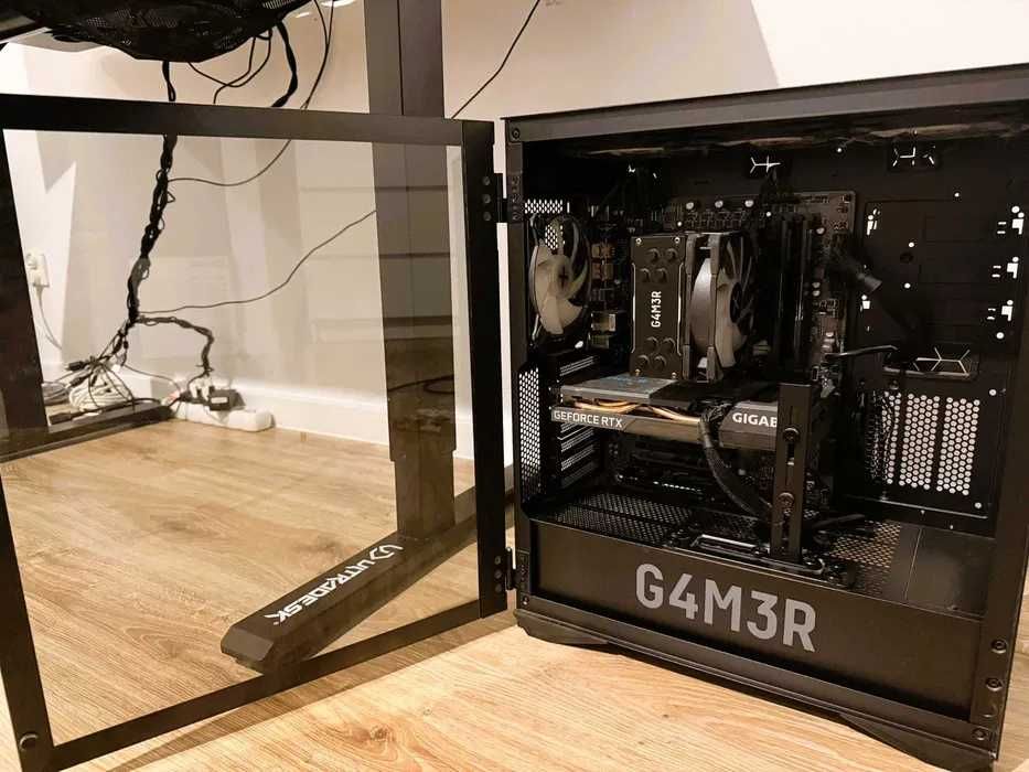 Komputer gamingowy i5-12400F RTX 3060 16GB 1TB SSD + 2 monitory