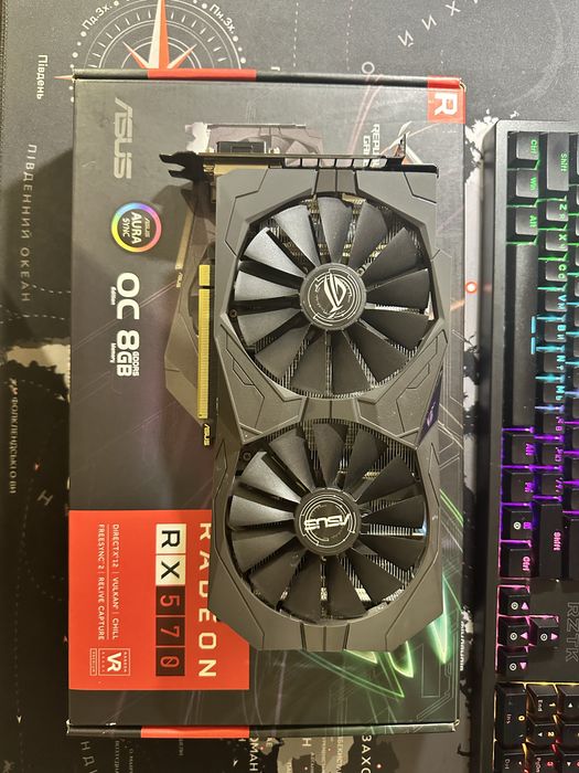 Відеокарта Asus Rog Strix RX 570 8gb