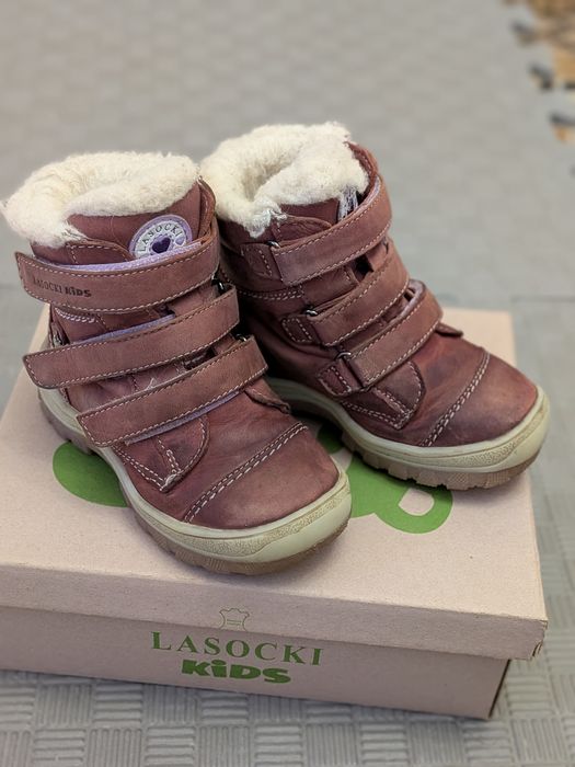 Шкіряні  зимові чобітки Lasocki 23 р
