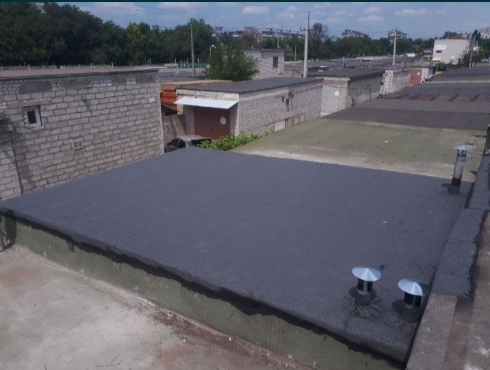 Ремонт мягкой кровли, пайка рубероїда єврорубероид