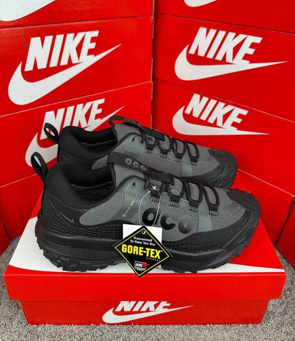 !АКЦІЯ! Nike ACG Mountain Fly 2 Low GTX Black Grey 41 42 43 44 45 46