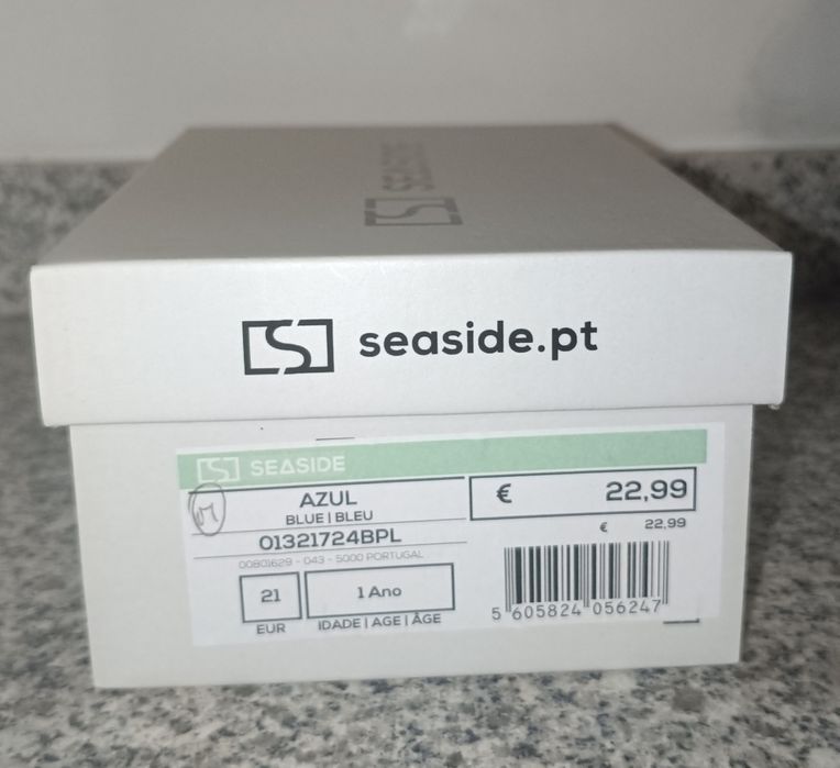 Sapato bebe azul marinho 21 Seaside