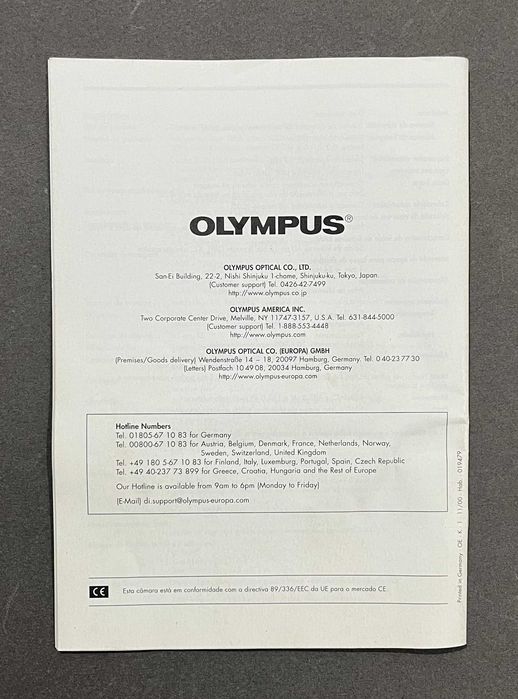 Manual Olympus camedia E-10