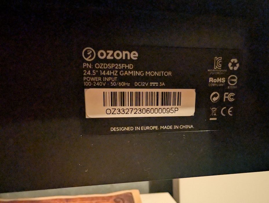 MONITOR GAMING 144hz 24"