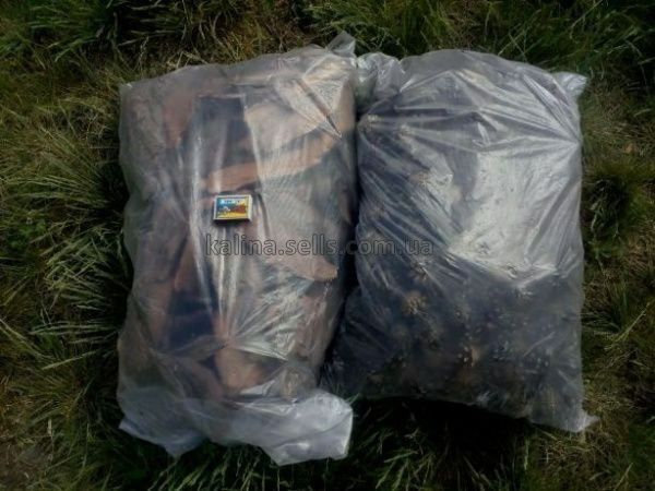 Сосновая кора, шишки, мульча