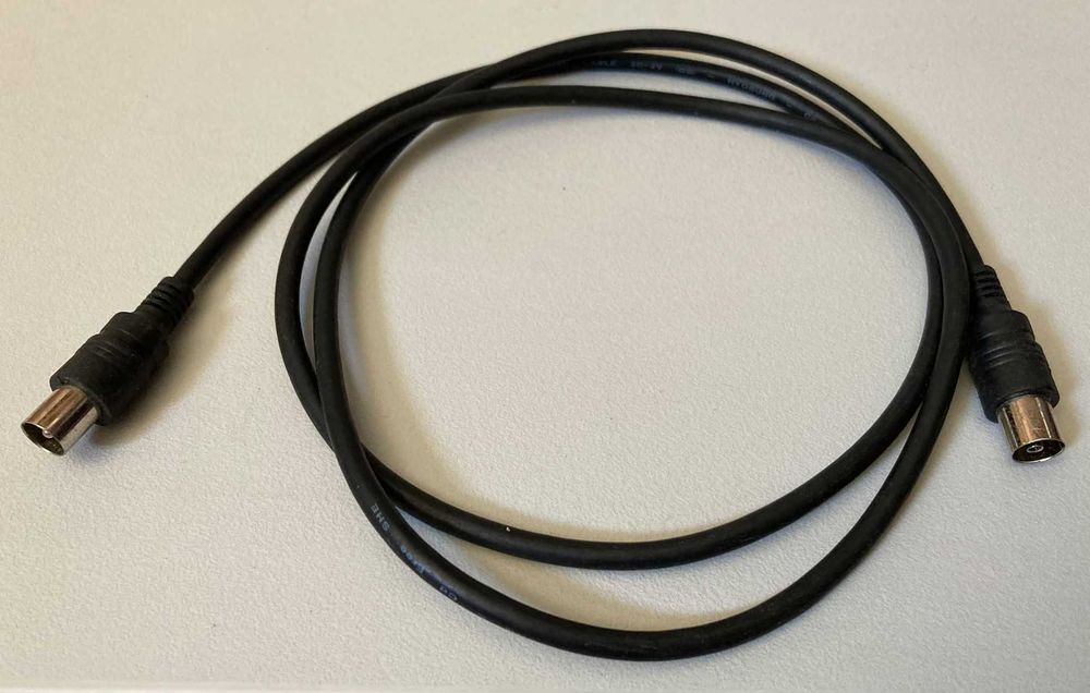 Cabo Coaxial Macho-Fêmea 120cm