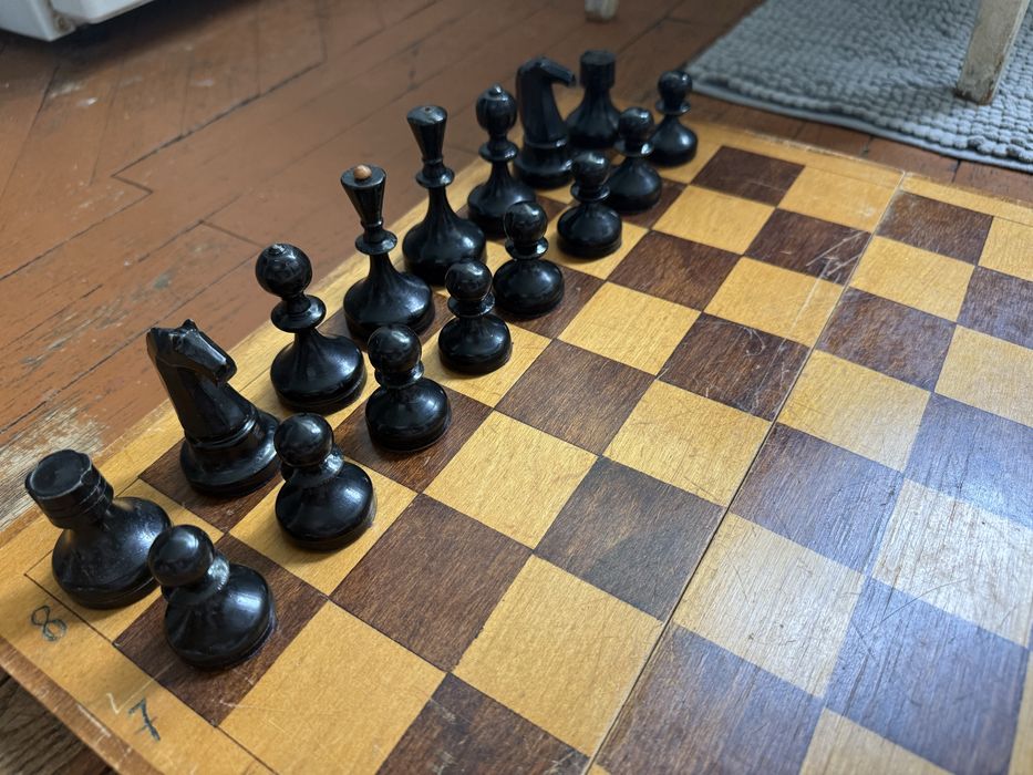 Шахматы винтажные доска 40 см