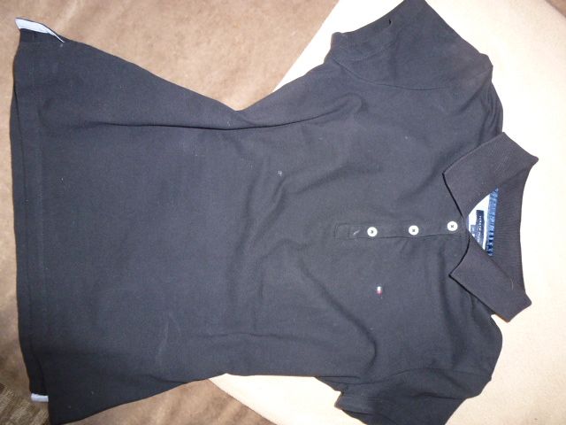 TOMMY HILFIGER bluzka koszulka polo M/L oryginalna czarna jak nowa