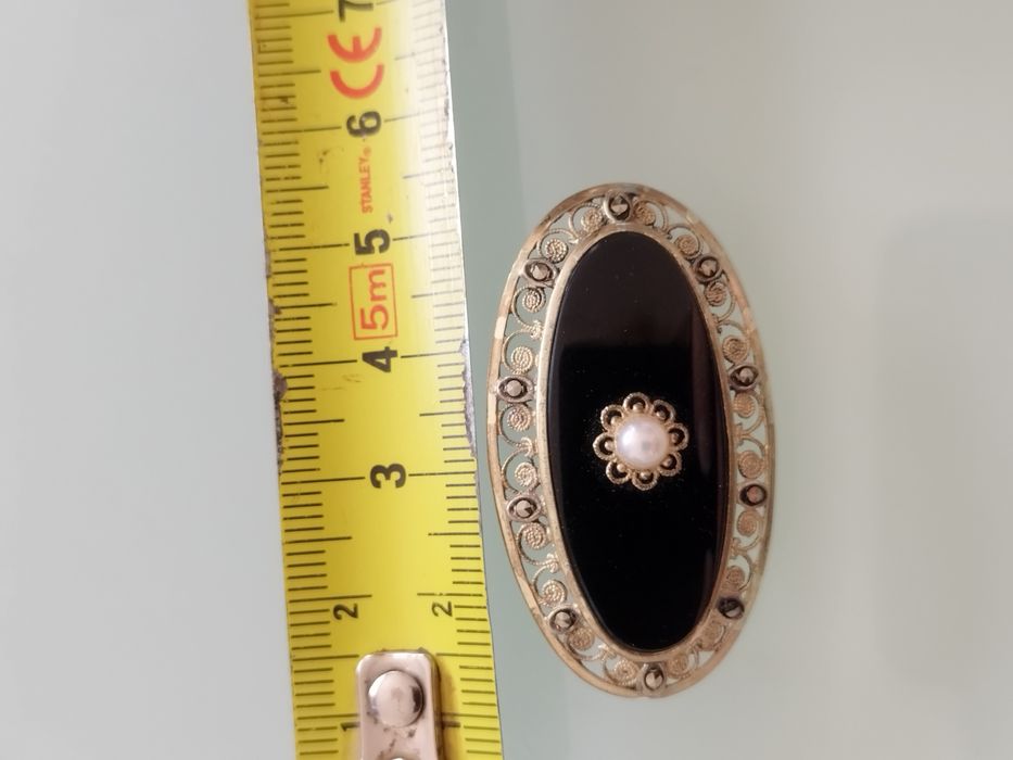 Lindo broche antigo em prata