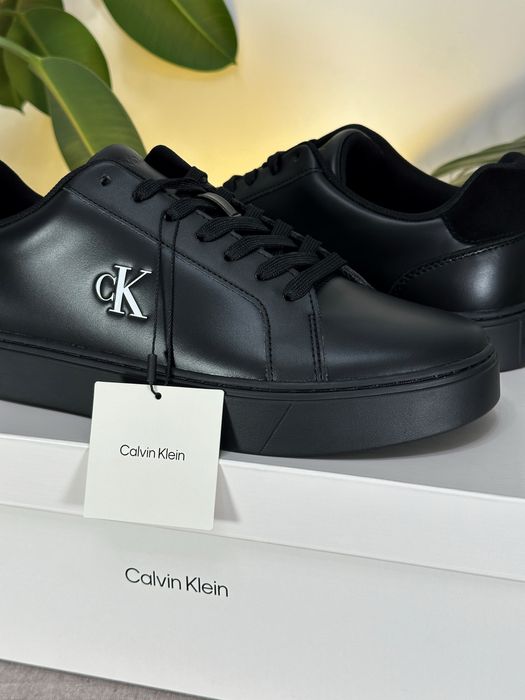 Шкіряні кросівки кеди Calvin Klein оригінал Мужские кожаные кеды CK