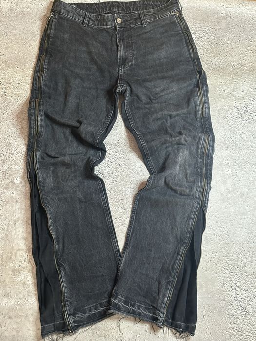 Zara flared zip jeans