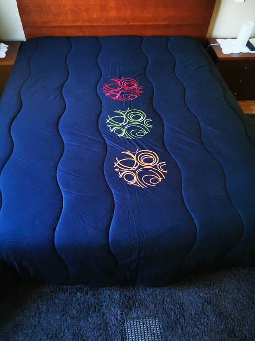 Black Duvet with Embroidery
