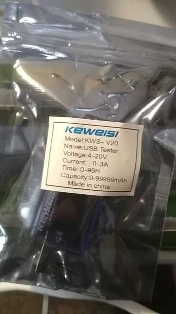 Оригинальный usb тестер Keweisi kws-20